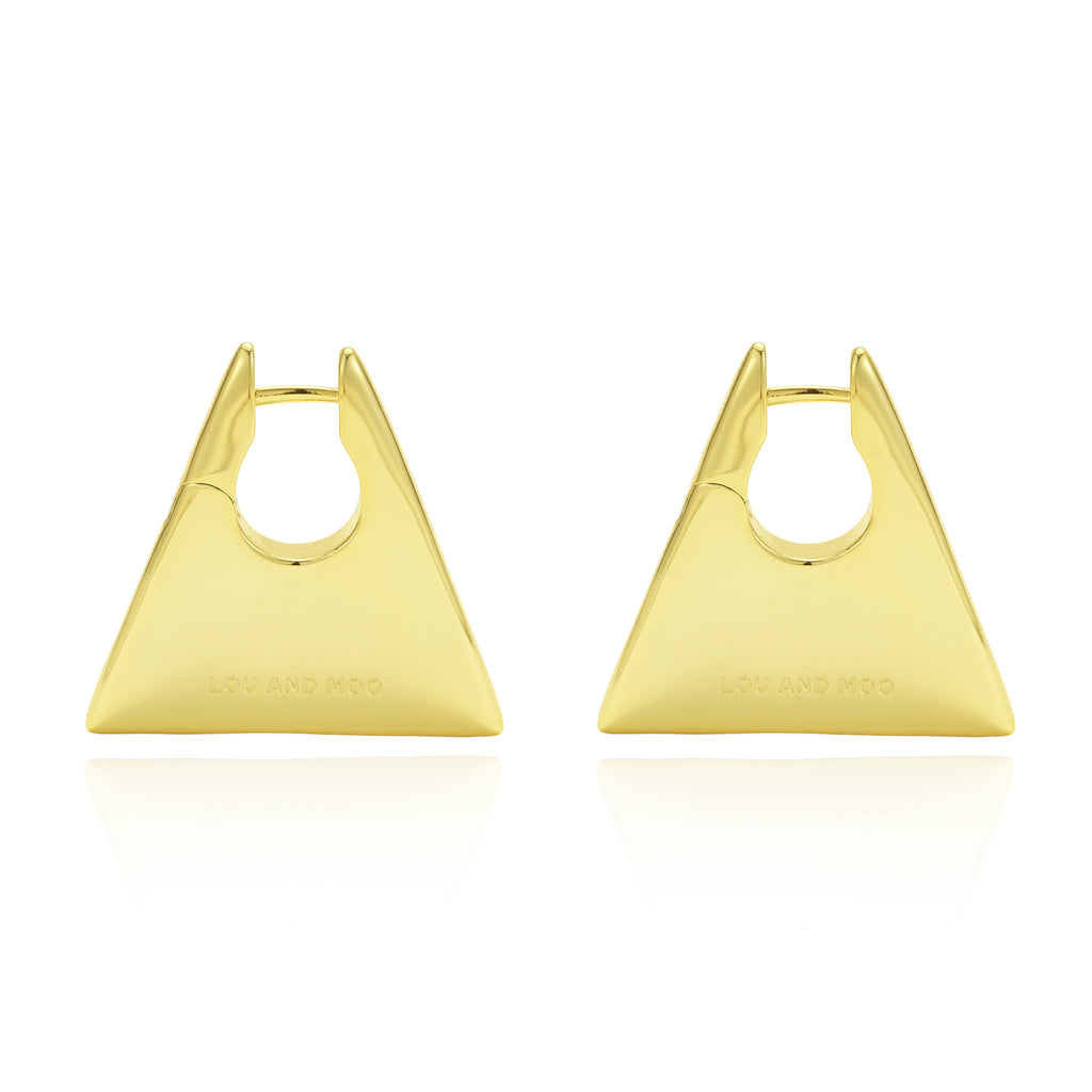 MANHATTAN HANDBAG  EARRINGS GOLD