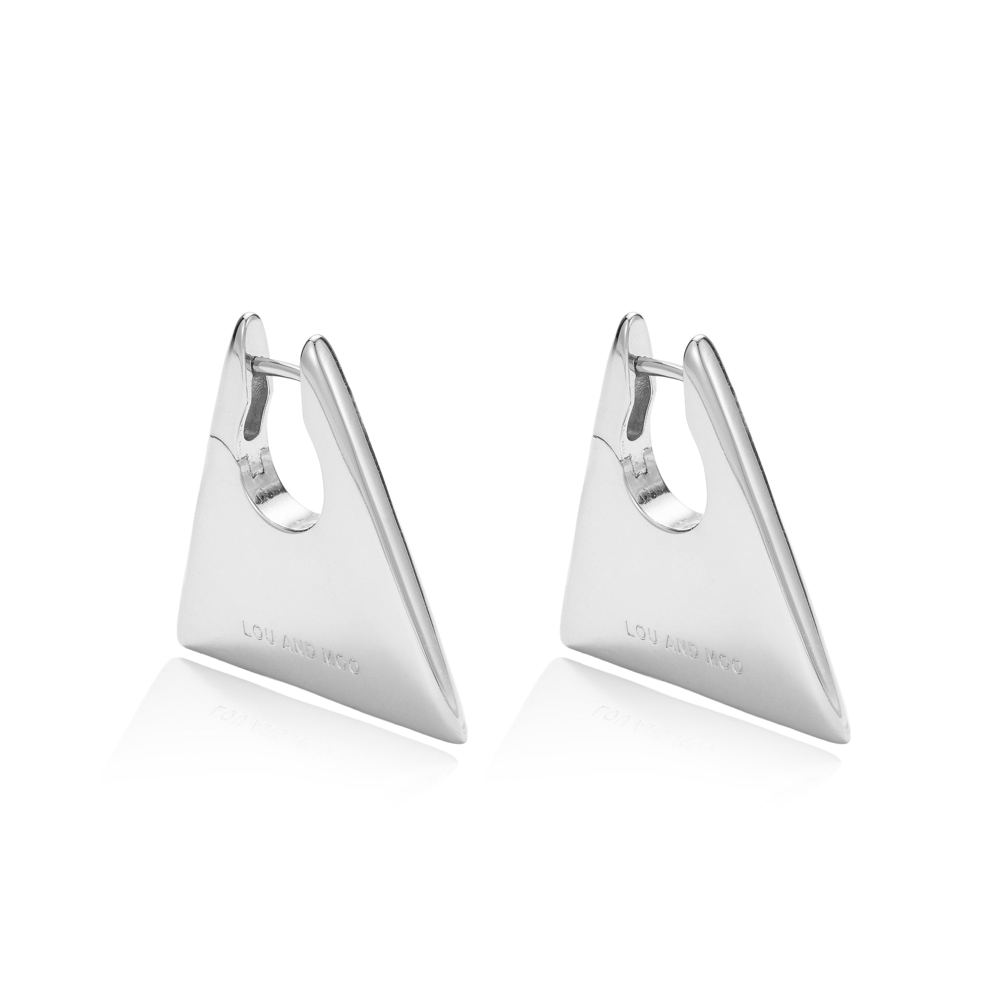 MANHATTAN HANDBAG EARRINGS SILVER